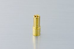 5.5mm Hacker male gold connector x 1 only - Click Image to Close