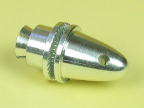 SMALL COLLET PROP ADAPTOR WITH SPINNER (3.17mm)