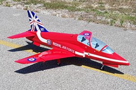 Mini BAe HAWK - EDF 90mm 6S or Turbine RED ARROWS