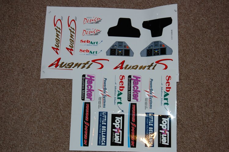 Mini Avanti Decal set / stickers - Click Image to Close