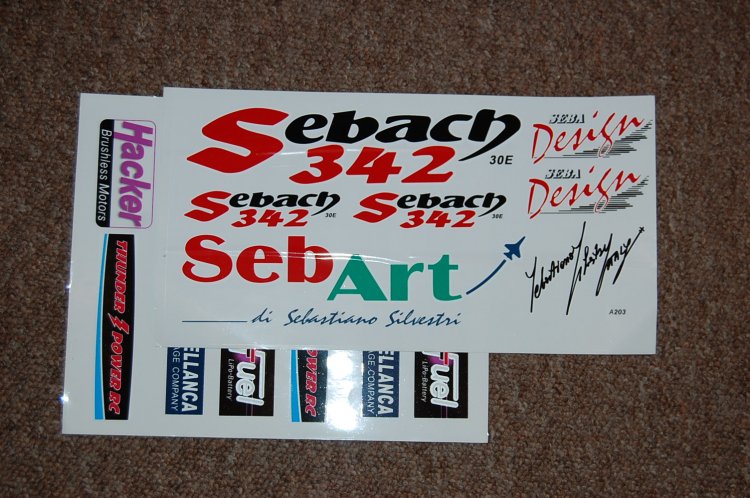 Sebach 30 sticker decal set - Click Image to Close
