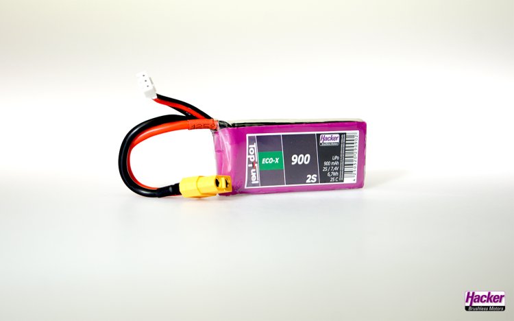 900mAh 2S LiPo 25C ECO-X - Click Image to Close