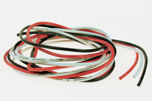SILICONE WIRE 20SWG (WHITE/BLK/RED) 1MT - Click Image to Close