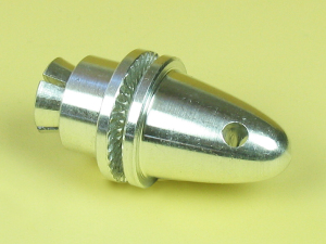 SMALL COLLET PROP ADAPTOR WITH SPINNER (3.17mm) - Click Image to Close