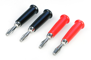 BANANA PLUG RED & BLACKS 4mm - Click Image to Close