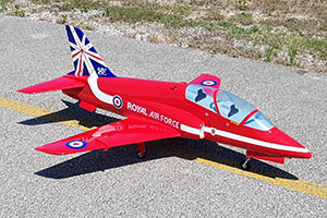 Mini BAe HAWK - EDF 90mm 6S or Turbine RED ARROWS - Click Image to Close