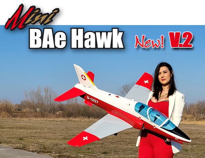 MINI HAWK WHITE RED (SWITZERLAND COLORS) - Click Image to Close