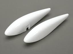 Sebart Sukhoi 2,2 & 2,6 Wheel Pants white - Click Image to Close